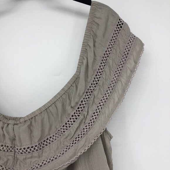 NWT Wilfred Aritzia Hollande off shoulder  Blouse in Ashen Grey XXS - Picture 6 of 16